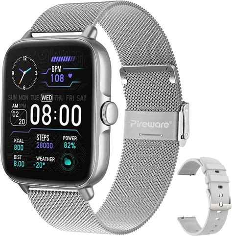 Pireware Elegance 3 Smartwatch (1,69 Zoll, Android, iOS), mit.